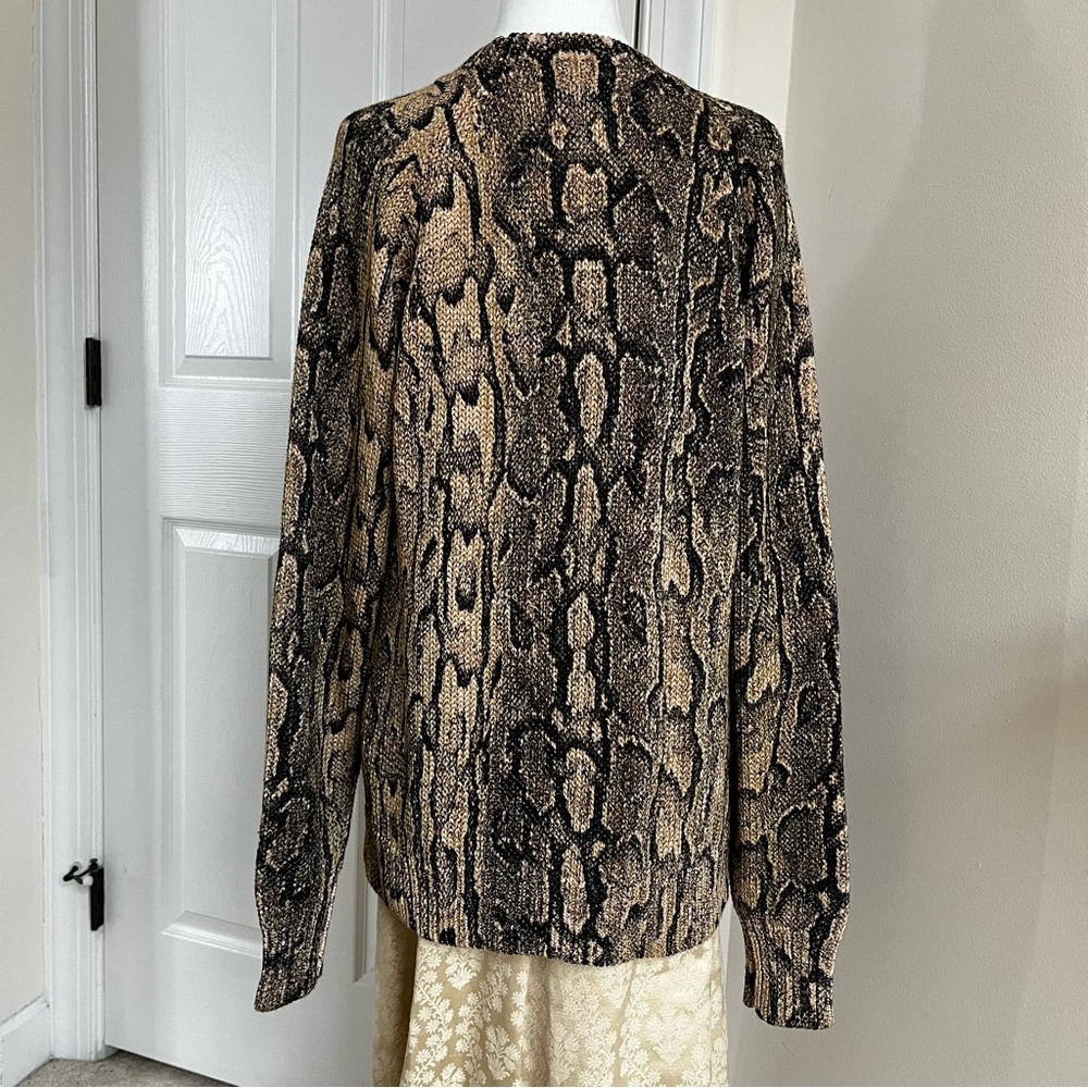 Dries Van Noten Python Snake Print Tanna Cotton K… - image 5